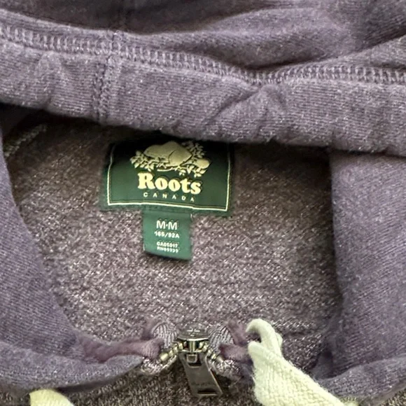 Roots Women’s Heathered Purple Zip-Up Hoodie - Picture 2 of 6
